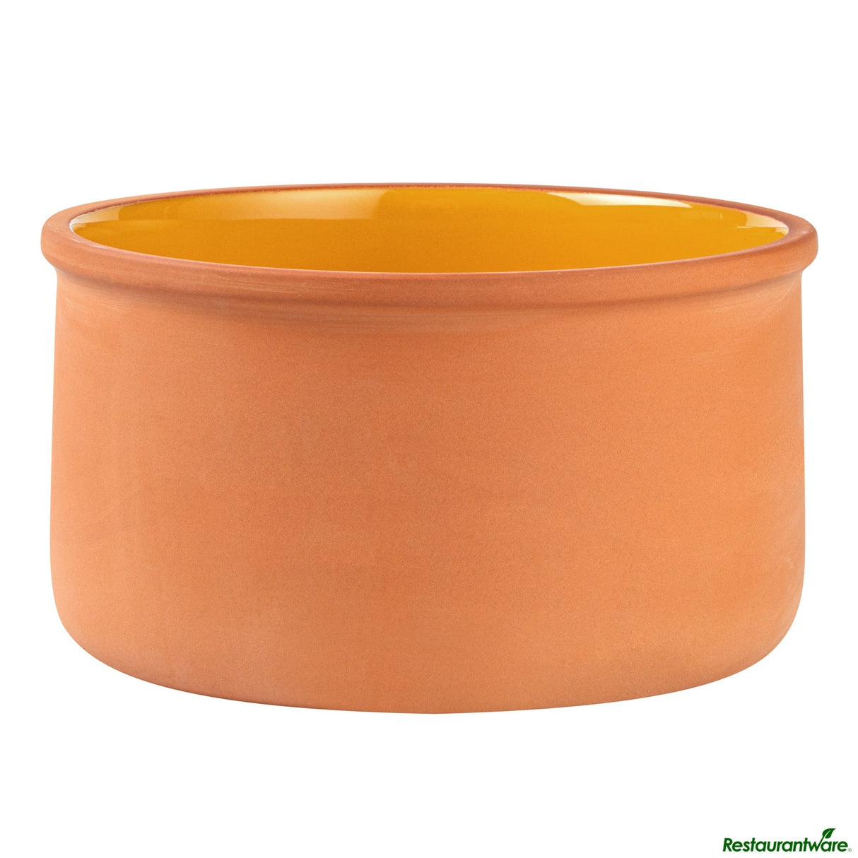 Bowls, Cazuela, Terra Tek 68 Ounce, Terracotta, Yellow Glazed Interior, 7.50 x 7.50 x 4 Inch, Oven-Safe,2 - 1 EACH