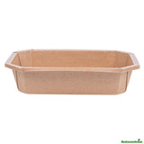Containers, Take-Out, Sustain 41 Ounce, PLA-Lined Paper, Kraft, 8.75 x 6 x 2 Inch, Octagonal,25 - 1 EACH