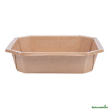 Containers, Take-Out, Sustain 41 Ounce, PLA-Lined Paper, Kraft, 7.75 x 7.75 x 2 Inch, Octagonal,25 - 1 EACH