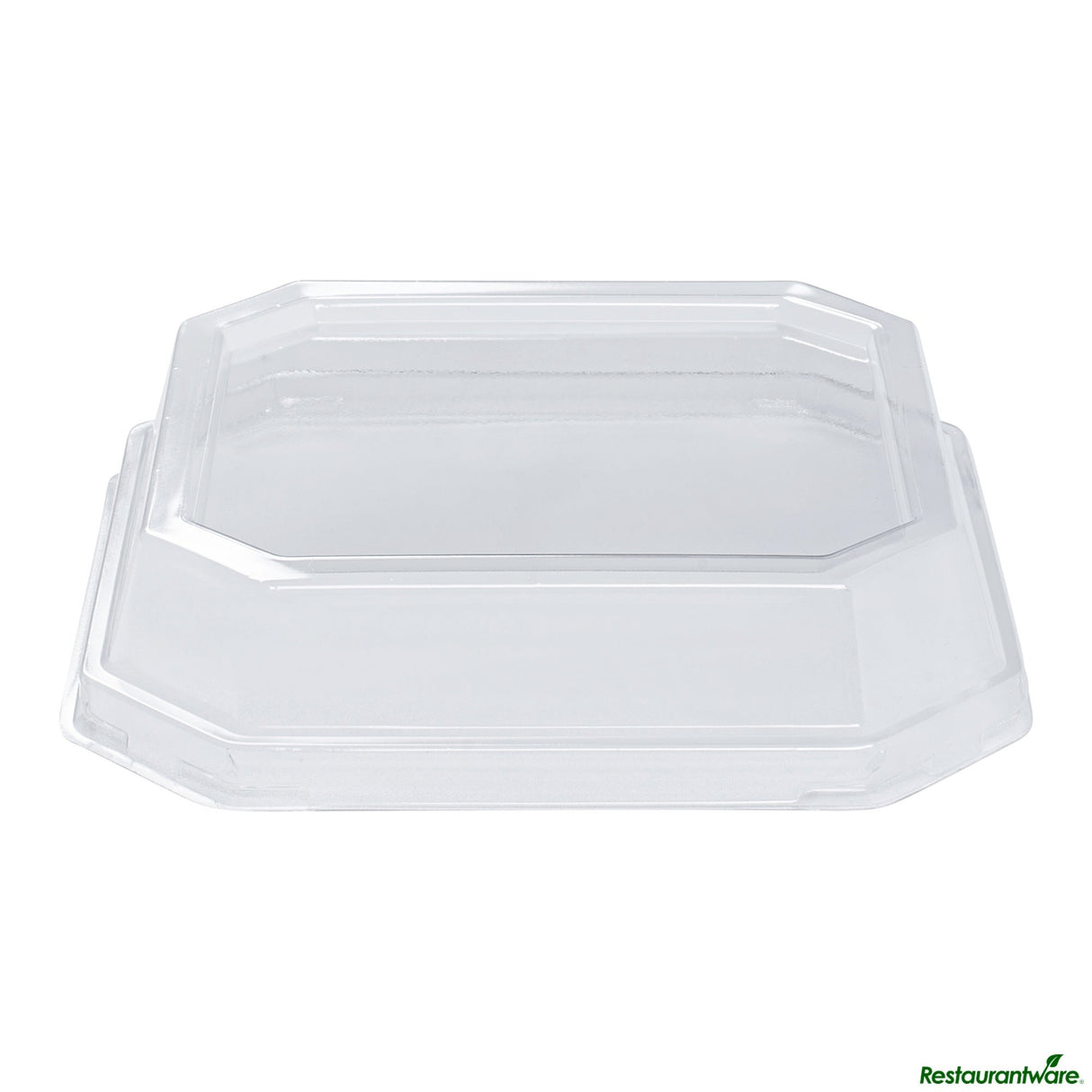 Lids, Dome, Sustain, Plastic, Clear, 6.25 x 6.25 x 1.25 Inch, for 22 Ounce Containers, Octagonal, PLA,25 - 1 EACH