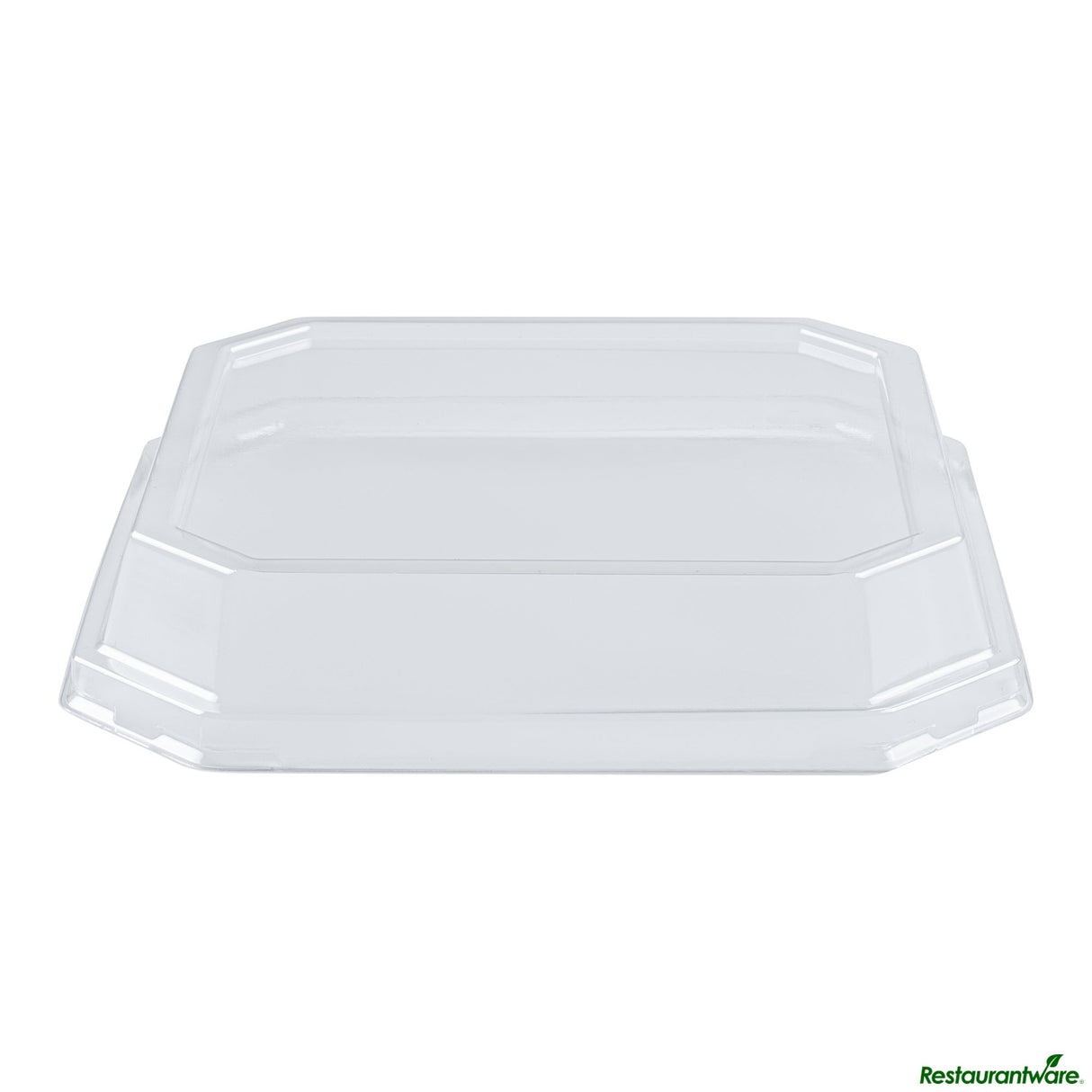 Lids, Dome, Sustain, Plastic, Clear, 7 x 7 x 1.25 Inch, for 34 Ounce Containers, Octagonal, PLA,25 - 1 EACH