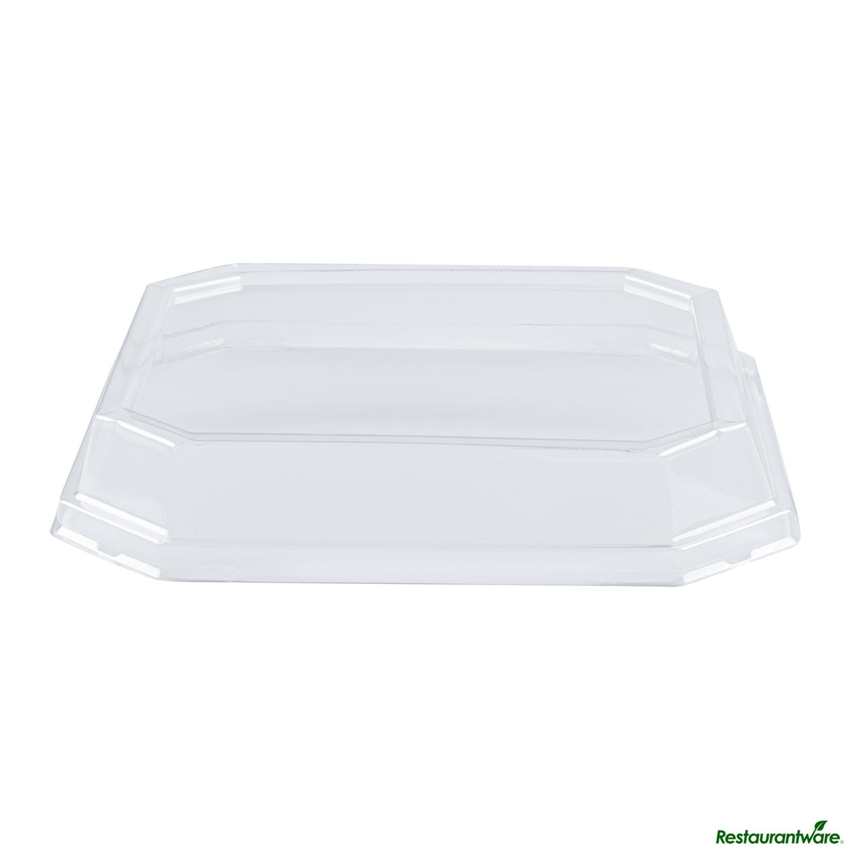 Lids, Dome, Sustain, Plastic, Clear, 7.75 x 7.75 x 1.25 Inch, for 41 Ounce Containers, Octagonal, PLA,25 - 1 EACH