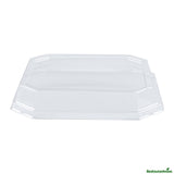 Lids, Dome, Sustain, Plastic, Clear, 7.75 x 7.75 x 1.25 Inch, for 41 Ounce Containers, Octagonal, PLA,25 - 1 EACH