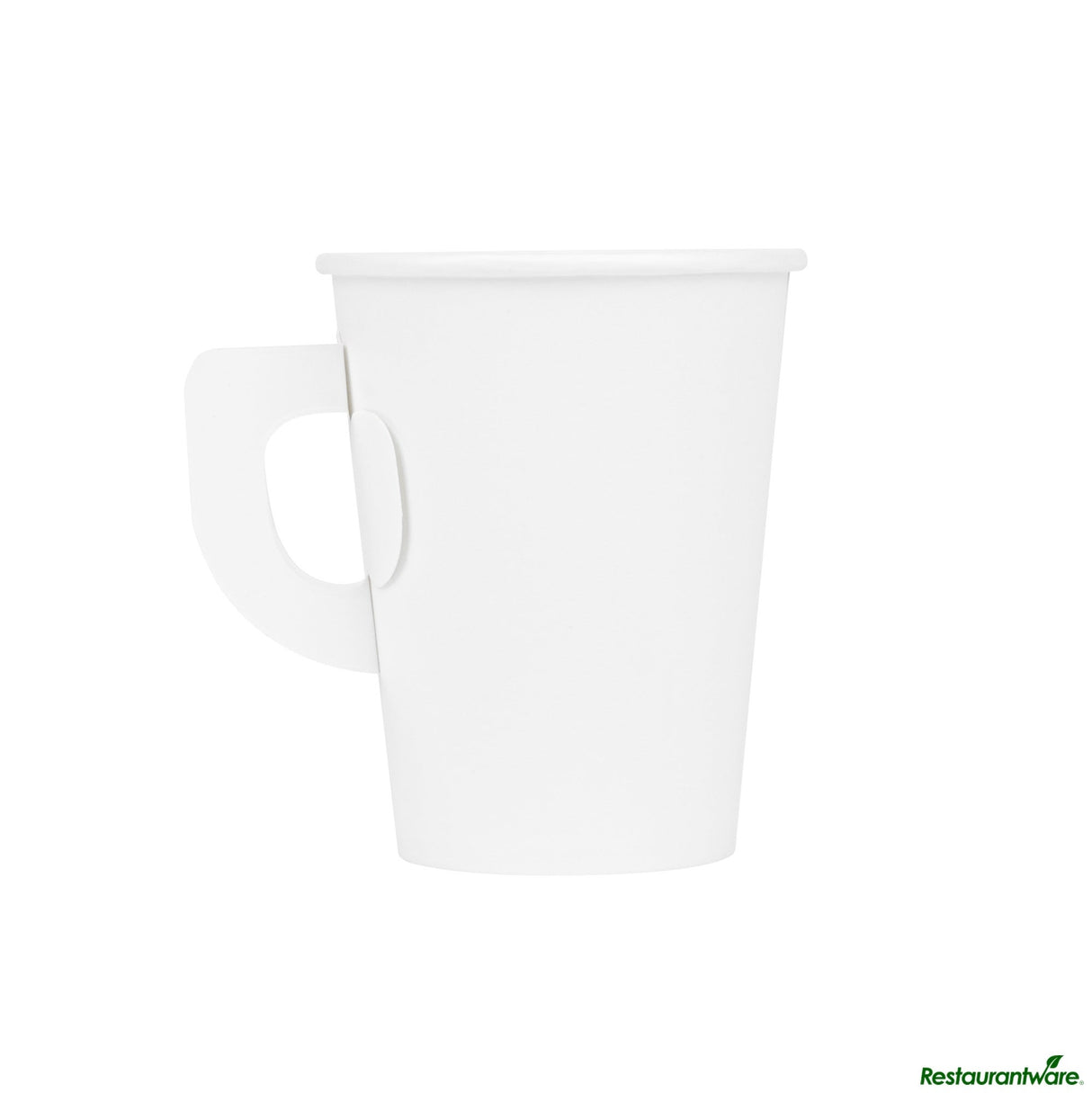 Cups, Coffee, Restpresso 9 Ounce, Paper, White, 3 x 3 x 3.50 Inch, with Handle,100 - 1 EACH