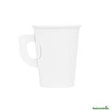 Cups, Coffee, Restpresso 9 Ounce, Paper, White, 3 x 3 x 3.50 Inch, with Handle,100 - 1 EACH