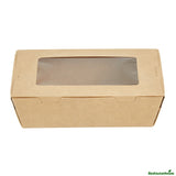 Containers, Take-Out, 21 Ounce, Paper, Kraft, 6.25 x 4 x 1.75 Inch, with Hinge Lock,50 - 1 EACH