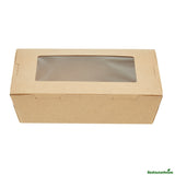Containers, Take-Out, 42 Ounce, Paper, Kraft, 8 x 5.5 x 2 Inch, with Hinge Lock,50 - 1 EACH