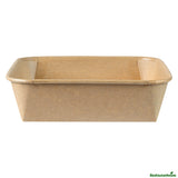 Containers, Sushi, Matsuri Vision 34 Ounce, Paper, Kraft, 7 x 7 x 2 Inch, Square,50 - 1 EACH