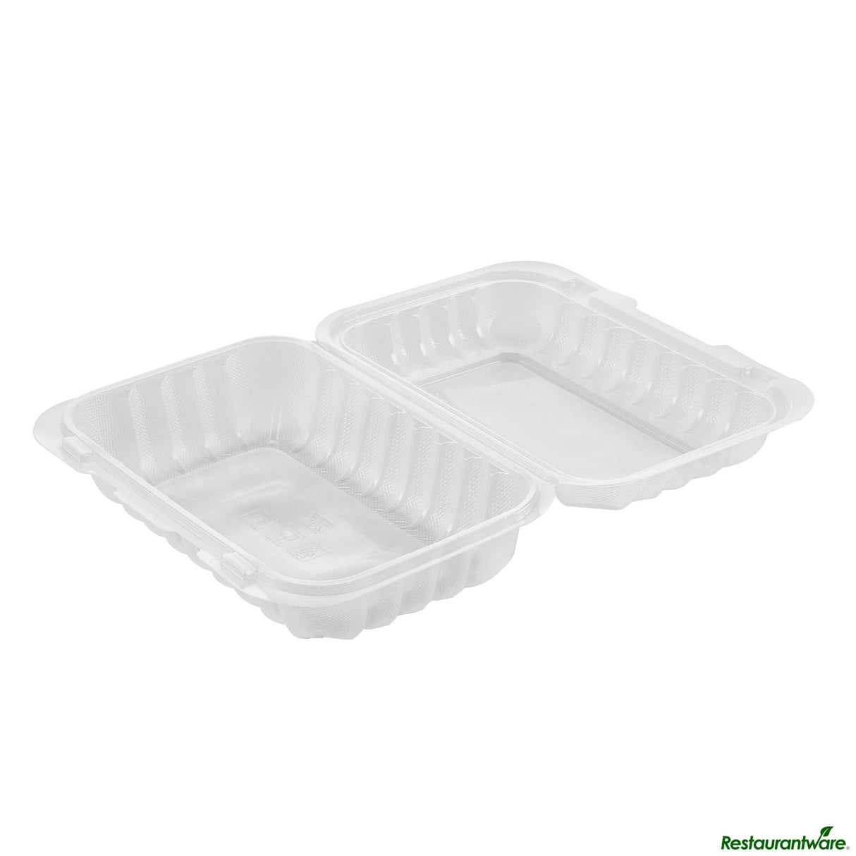 Containers, RW Base 29 Ounce, Microwavable Plastic, Clear, 9 x 6 x 2.75 Inch, Anti-Fog Clamshell, Rectangular,50 - 1 EACH