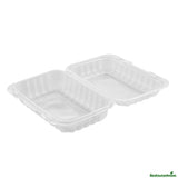 Containers, RW Base 29 Ounce, Microwavable Plastic, Clear, 9 x 6 x 2.75 Inch, Anti-Fog Clamshell, Rectangular,50 - 1 EACH