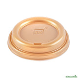 Lids, Plastic, Gold, for 8/12/16/20 Ounce Coffee Cups,25 - 1 EACH