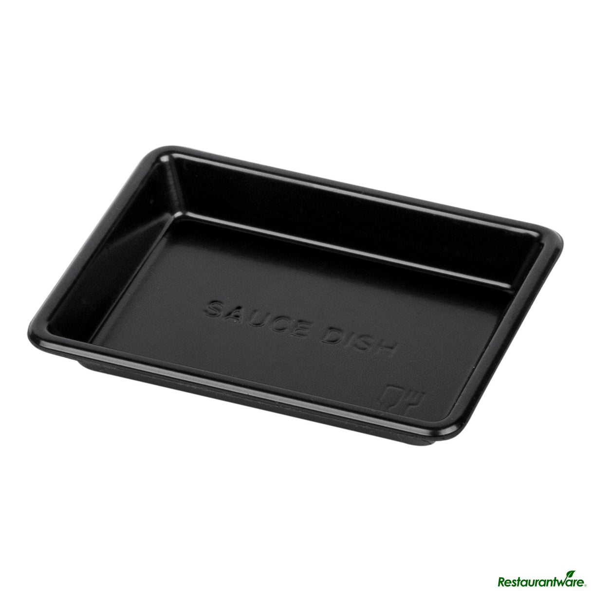 Dishes, Sauce, Bento Tek 1 Ounce, Plastic, Black, Rectangle, 3 x 2.25 Inch,100 - 1 EACH