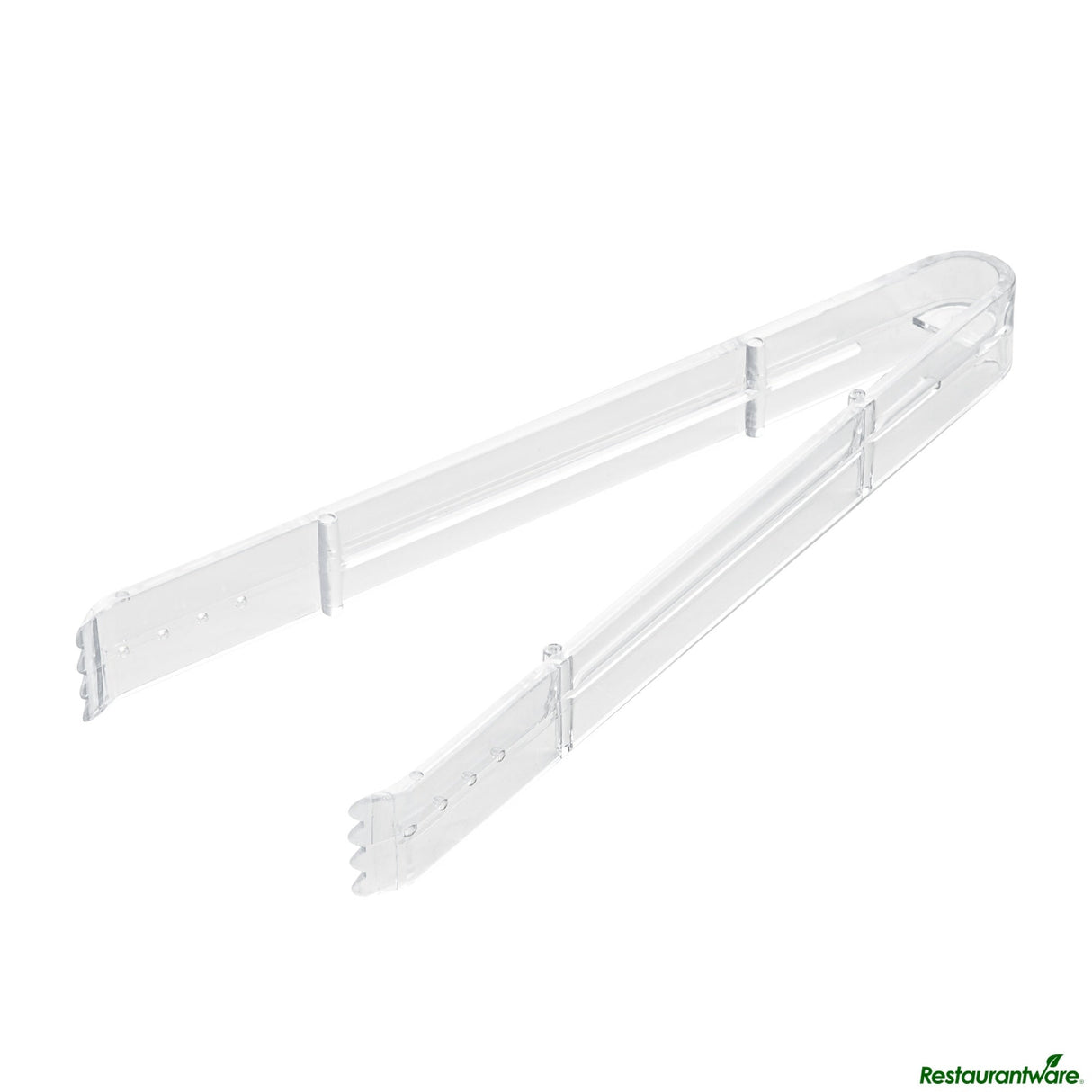 Tongs, Serrated, Cater Tek Heavy-Duty, 9 Inch, Plastic, Clear,10 - 1 EACH