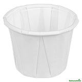 Cups, Souffle Portion, .75 Ounce, Paper, White, Compostable,100 - 1 EACH