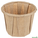 Cups, Souffle Portion, .75 Ounce, Paper, Kraft, Compostable,100 - 1 EACH