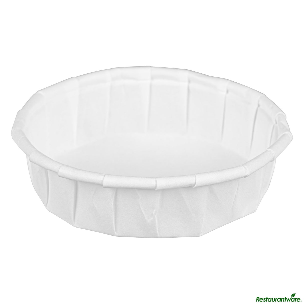 Cups, Souffle Portion, 1 Ounce, Paper, White, Squat, Compostable,100 - 1 EACH
