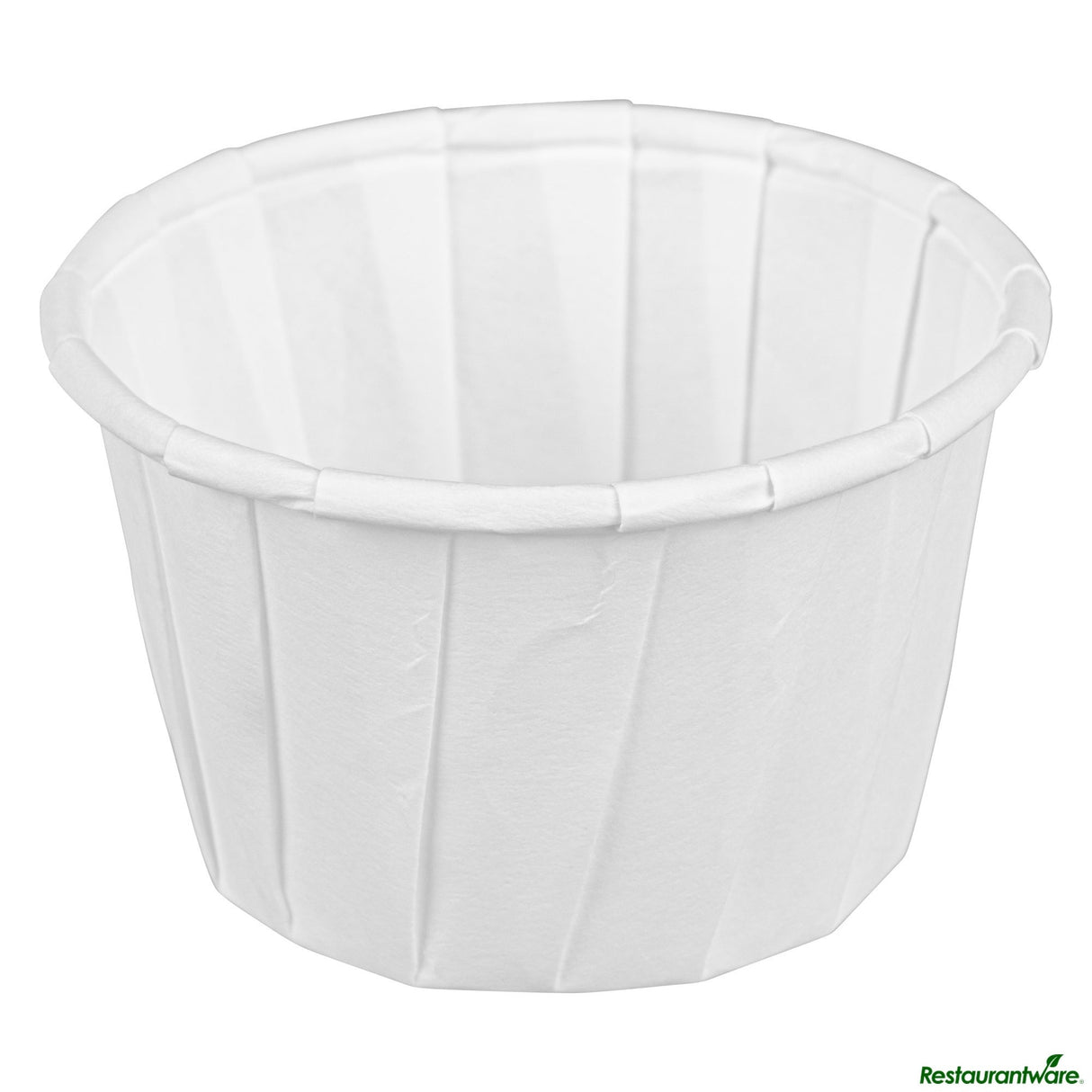 Cups, Souffle Portion, 1.5 Ounce, Paper, White, Compostable,100 - 1 EACH