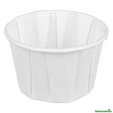 Cups, Souffle Portion, 2 Ounce, Paper, White, Compostable,100 - 1 EACH