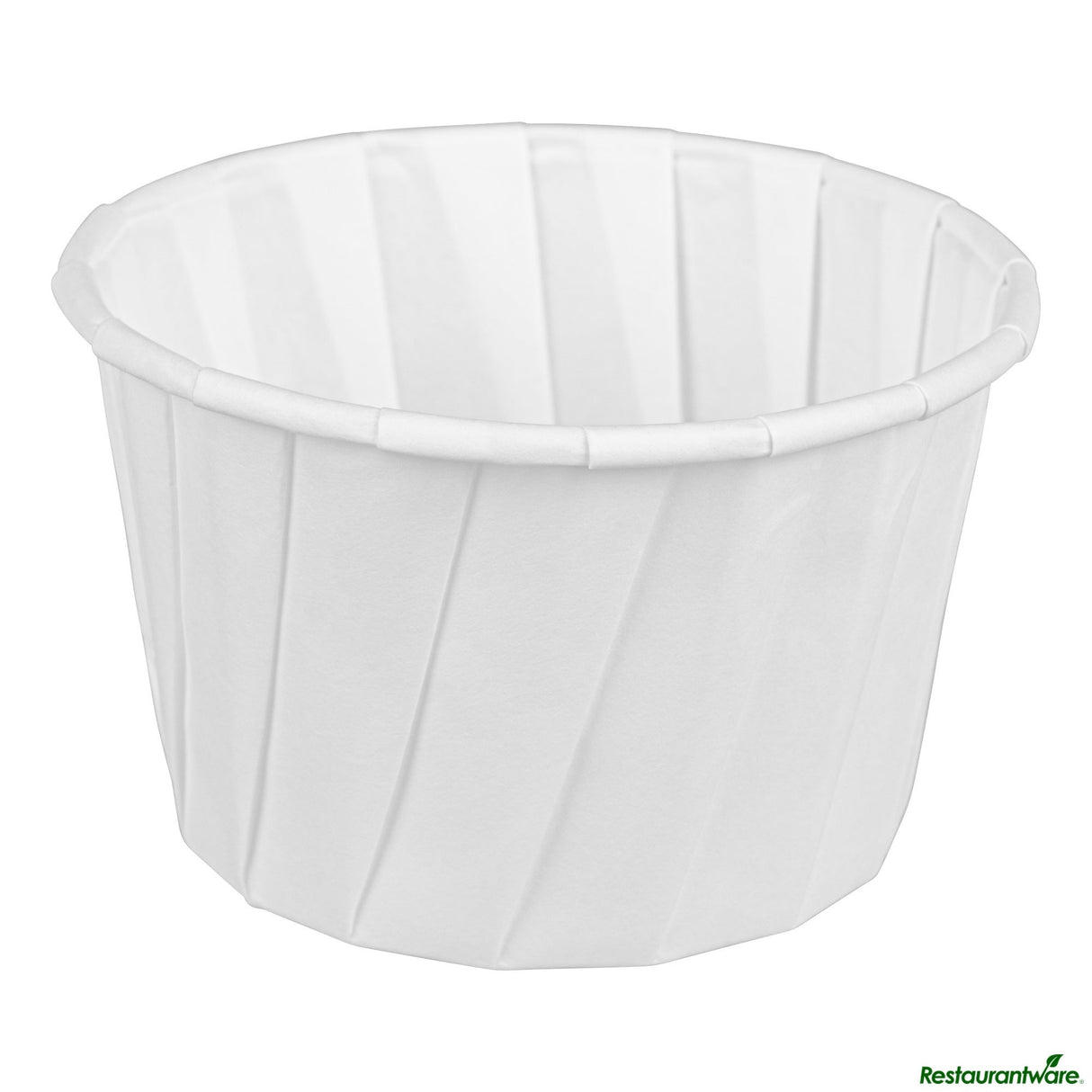 Cups, Souffle Portion, 3.25 Ounce, Paper, White, Compostable,100 - 1 EACH