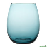 Glasses, Wine, Vetri, 15 Ounce, Blue, Stemless, 3.75 x 3.75 x 4.25 Inch,6 - 1 EACH