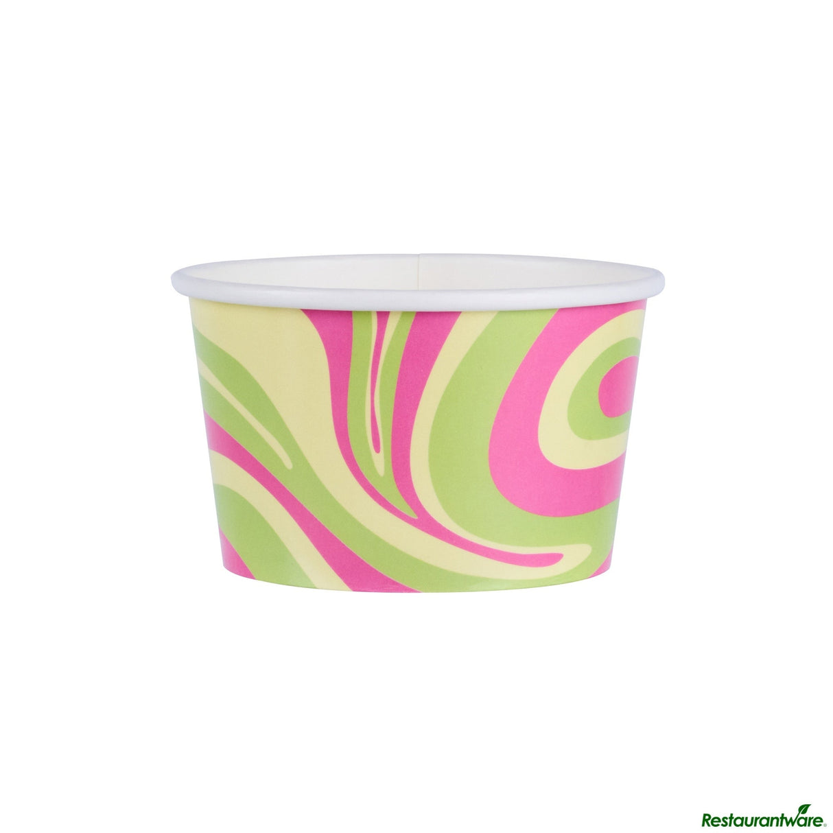 Cups, To-Go, Coppetta 8 Ounce, Paper, Pastel Groove, Round, 3.75 x 3.75 x 2.25 Inch,50 - 1 EACH