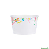 Cups, To-Go, Coppetta 8 Ounce, Paper, Classic Sprinkles, Round, 3.75 x 3.75 x 2.25 Inch,50 - 1 EACH