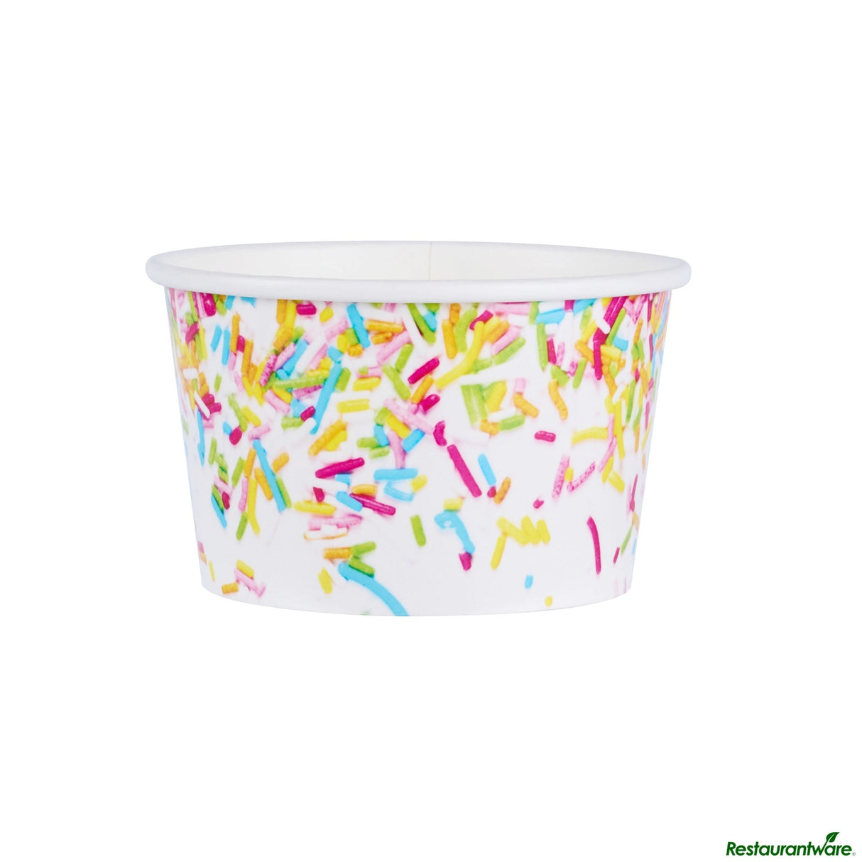 Cups, To-Go, Coppetta 8 Ounce, Paper, Party Sprinkles, Round, 3.75 x 3.75 x 2.25 Inch,50 - 1 EACH