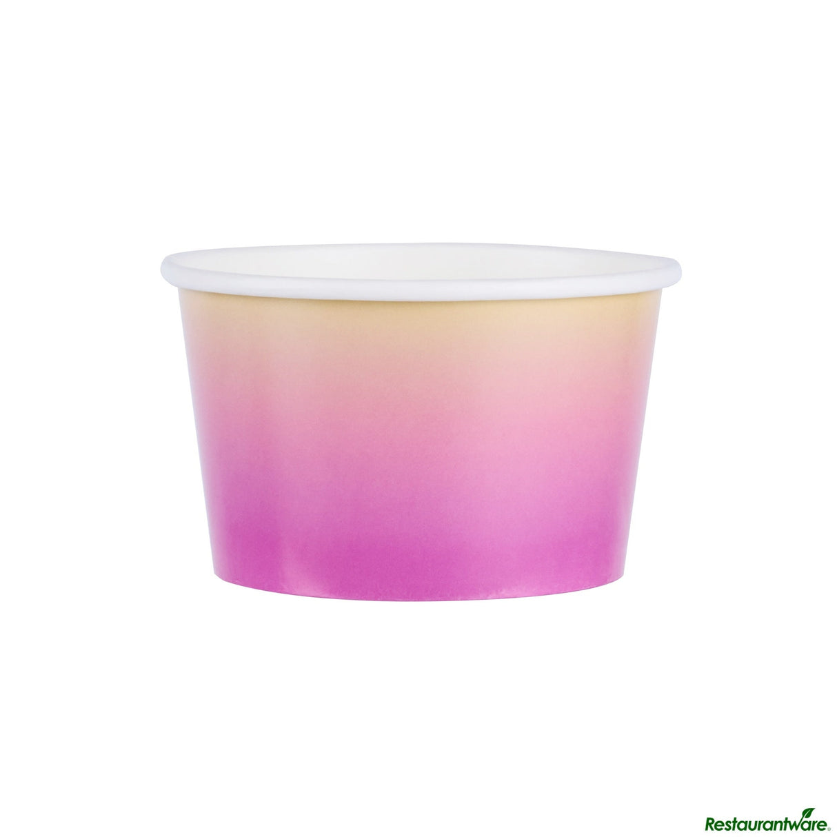 Cups, To-Go, Coppetta 8 Ounce, Paper, Purple & Yellow Ombre, Round, 3.75 x 3.75 x 2.25 Inch,50 - 1 EACH