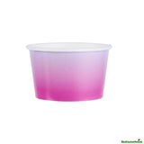 Cups, To-Go, Coppetta 8 Ounce, Paper, Purple & Blue Ombre, Round, 3.75 x 3.75 x 2.25 Inch,50 - 1 EACH