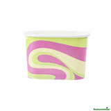 Cups, To-Go, Coppetta 12 Ounce, Paper, Pastel Groove, Square, 4.25 x 3.25 x 2.75 Inch,50 - 1 EACH