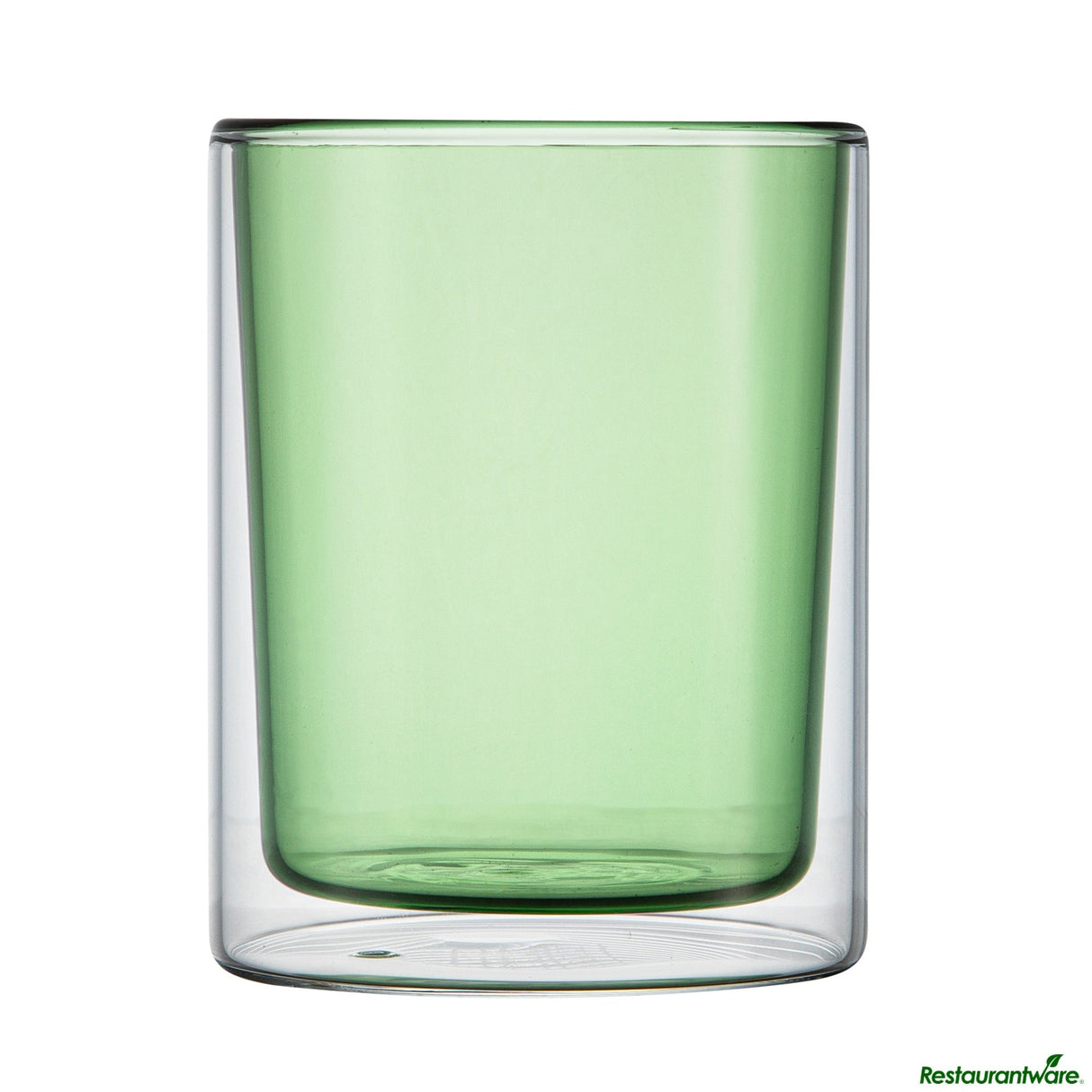 Tumblers, Forma Professional, 9 Ounce, Double-Wall, Borosilicate, Green, 3.25 x 3.25 x 4 Inch,2 - 1 EACH