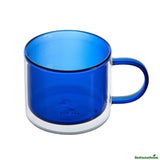 Mugs, Coffee, Forma Professional, 11 Ounce, Blue, Double Wall, Borosilicate, with Handle, 3.50 x 3.50 x 3 Inch,2 - 1 EACH