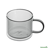 Mugs, Coffee, Forma Professional, 11 Ounce, Gray, Double Wall, Borosilicate, with Handle, 3.50 x 3.50 x 3 Inch,2 - 1 EACH