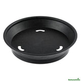 Platters, Diner, 8.75 x 8.75 x 1.75 Inch, Plastic, Black, Round, with Base,10 - 1 EACH