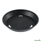 Platters, Diner, 10.5 x 10.5 x 1.5 Inch, Plastic, Black, Round,10 - 1 EACH