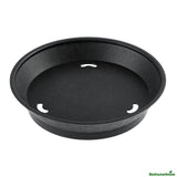 Platters, Diner, 10.5 x 10.5 x 2.25 Inch, Plastic, Black, Round, with Base,10 - 1 EACH