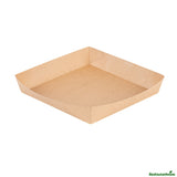 Inserts, Cater Tek 8 x 8 x 1.50 Inch, Paper, Kraft, for Square Catering Box,10 - 1 EACH