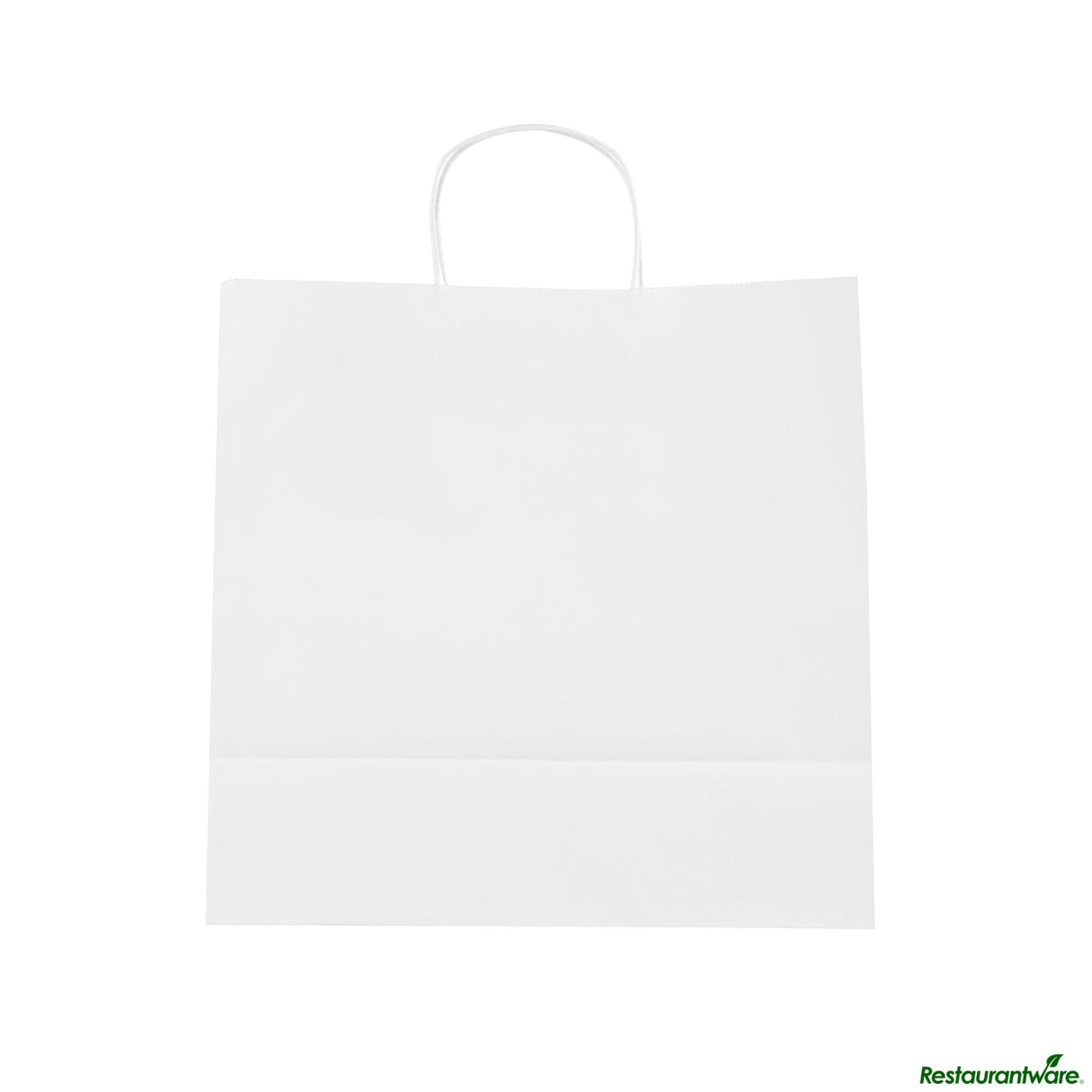 Bags, Retail, 12.5 x 6.25 x 12.25 Inch, Paper, White, with Handles,100 - 1 EACH