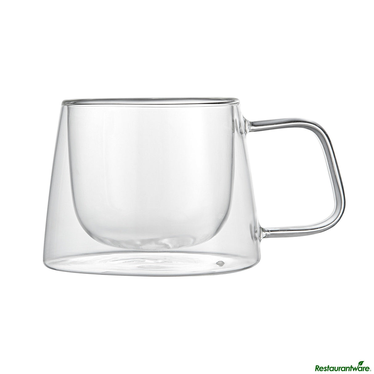 Mugs, Coffee, 7 Ounce, Glass, Double Wall, with Handle,6 - 2 COUNT