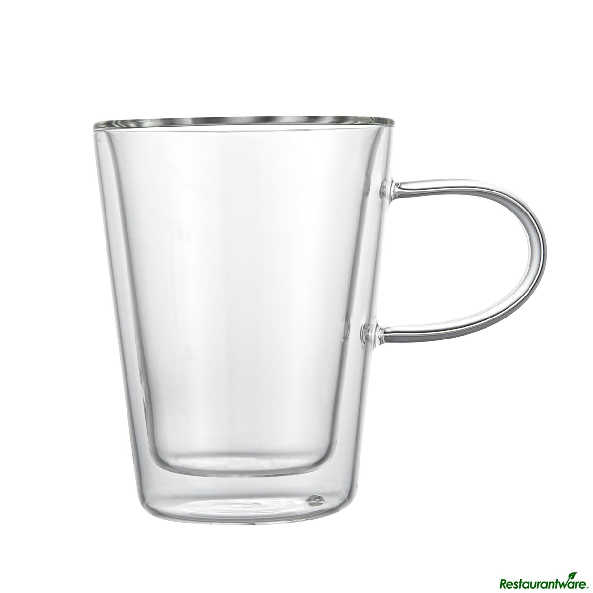 Mugs, 5 Ounce, Glass, Double Wall, with Handle,6 - 2 COUNT