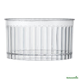 Cups, Dessert, 4 Ounce, Plastic, Clear, Round, 3 x 3 x 1.5 Inch, Fluted,4 - 25 COUNT