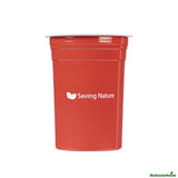 Cups, 20 Ounce, Aluminum, Red, 3.75 x 3.75 x 5 Inch,10 - 10 COUNT