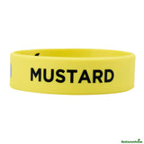 Bands, Label, Yellow, Mustard, Silicone, for 16/20/24 Ounce Squeeze Bottles,10 - 1 EACH