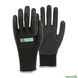 Gloves, Work, Life Protector X-Large, Nylon, Textured Latex Coated Palm, Black,10 - 2 PIECE