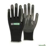Gloves, Work, Life Protector X-Large, Nylon, Polyurethane Coated Palm, Black,10 - 2 PIECE