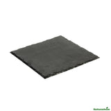 Plates, Serving, 8 Inch, Slate, Black, Square,10 - 1 EACH