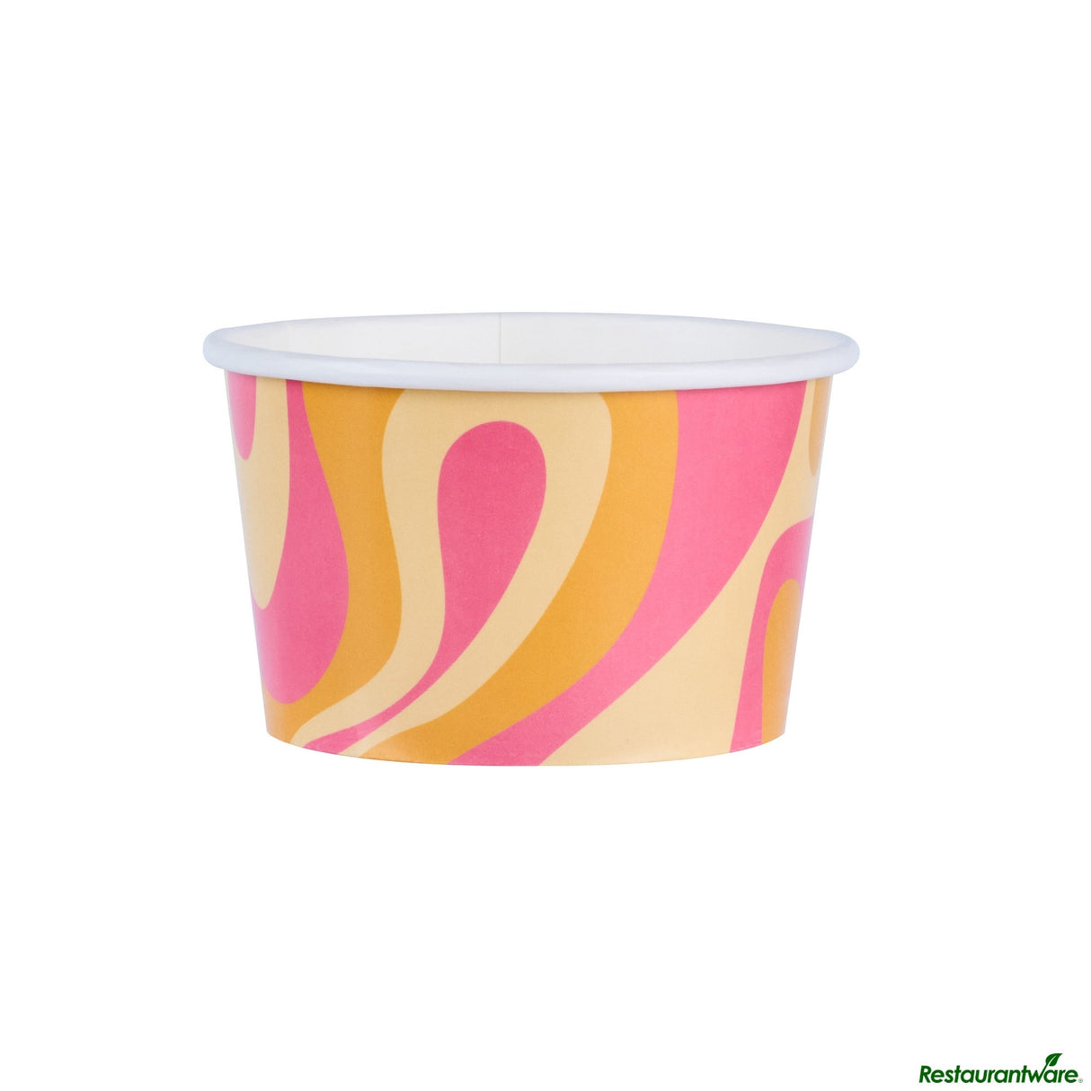 Cups, To-Go, Coppetta 8 Ounce, Paper, Tropical Twist, Round, 3.75 x 3.75 x 2.25 Inch,4 - 50 COUNT