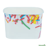 Cups, To-Go, Coppetta 12 Ounce, Paper, Festive Sprinkles, Square, 4.25 x 3.25 x 2.75 Inch,4 - 50 COUNT