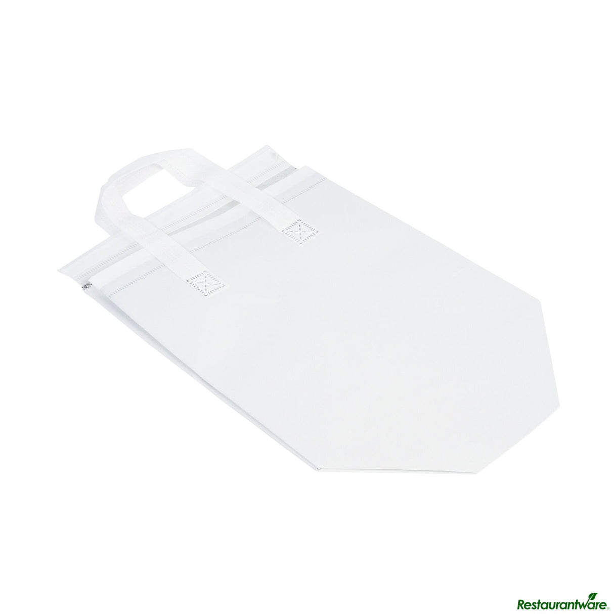 Bags, Take-Out, Bag Tek 9.5 x 6 x 10.25 Inch, Fabric, White, Insulated, Tamper-Evident,4 - 25 COUNT
