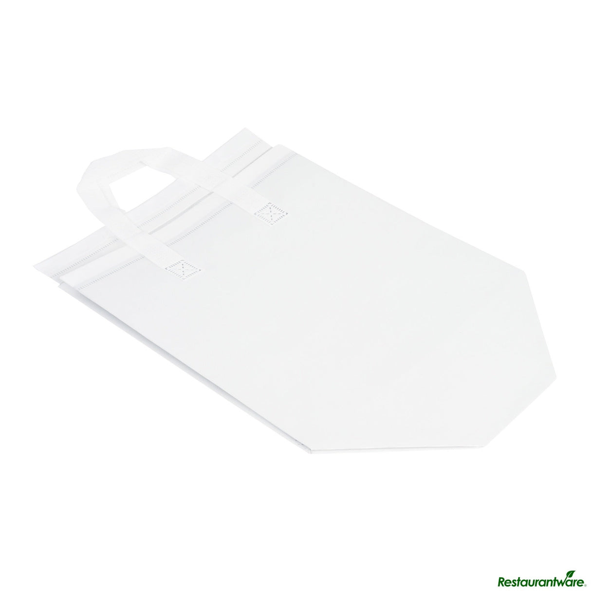 Bags, Take-Out, Bag Tek 10.25 x 6.75 x 11 Inch, Fabric, White, Insulated, Tamper-Evident,4 - 25 COUNT